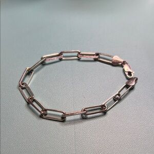 Silver Chain Link Bracelet